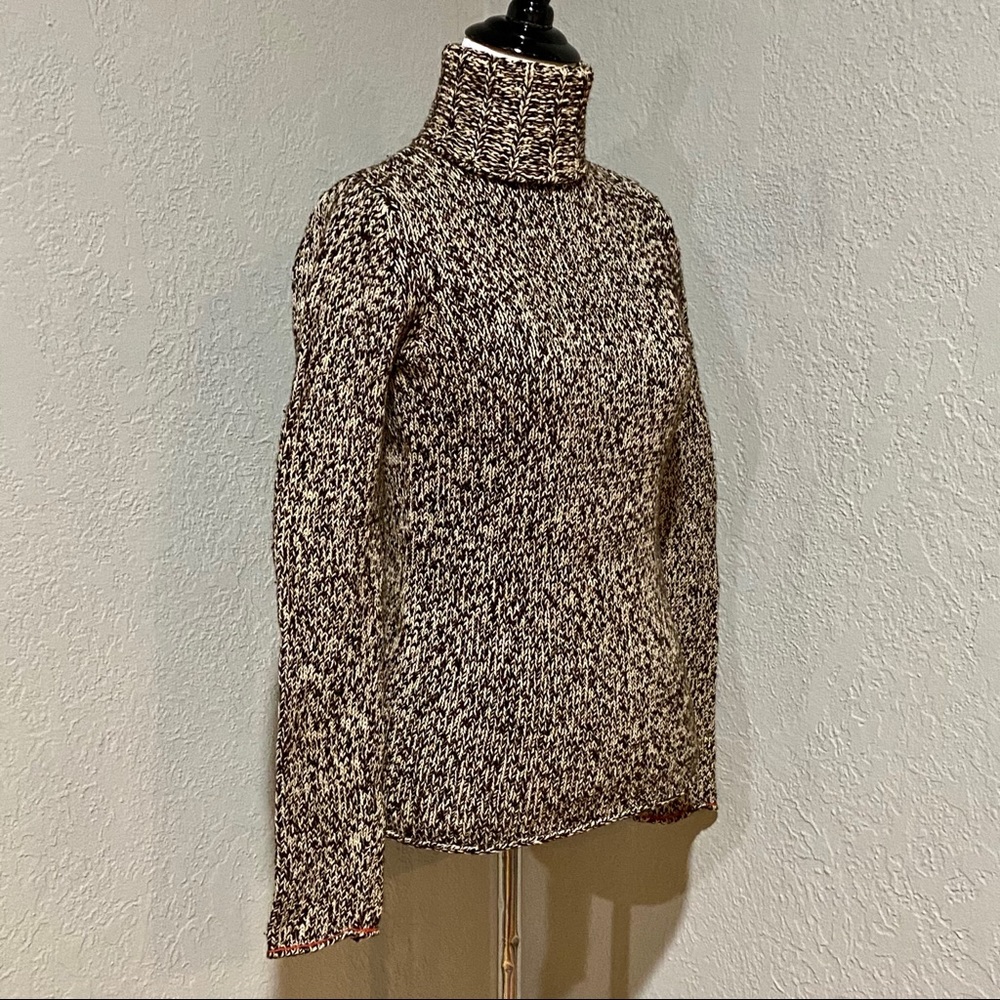 EUC GAP Brown Marled Knit Turtleneck Sweater, XS - Picture 2 of 14